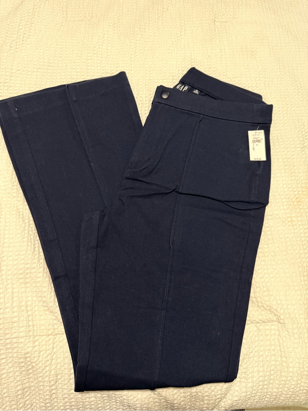 GAP Navy Boot-Cut Pants trousers